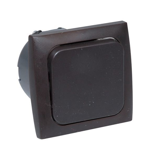 Single switch 220v for built-in complete brown
