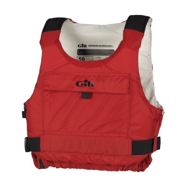 4925j Gill Team Schwimmweste seitlicher Reißverschluss rot Größe 30-40kg