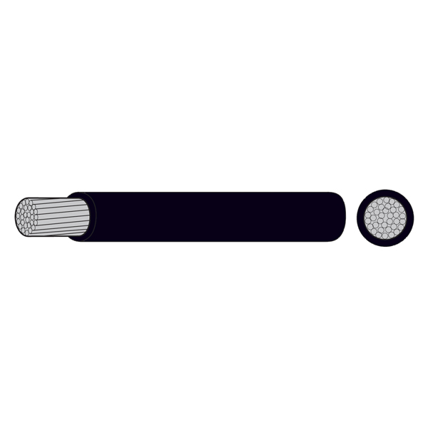 OceanFlex marine cable tinned black 6.0mm2 30m