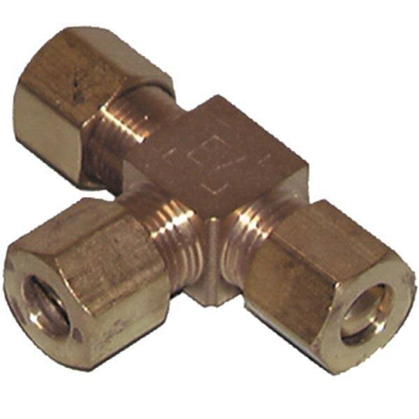 Union tee brass for 8mm pipe blister