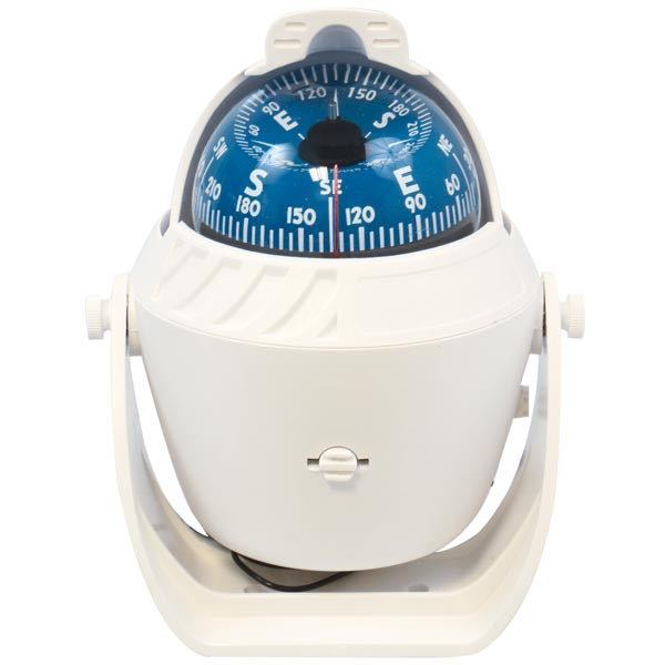 1852 compass white ø70mm with bracket, light & compensator