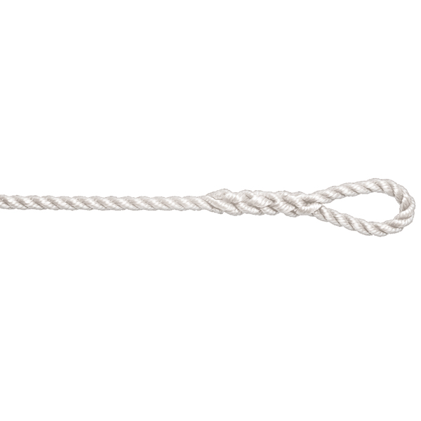 Robline Twisted Fenderleine 6mm Festmacherleine 40mm Weiß 2m