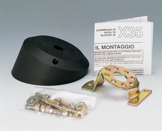 Ultraflex Mounting flange black 20°