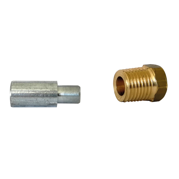 1852 Lombardini motor zinc complete zinc:L18 Ø10 nut: 1/4"