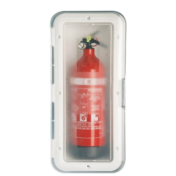 Nuova rade weißer 2 kg Feuerlöscherbehälter mit transparenter Tür