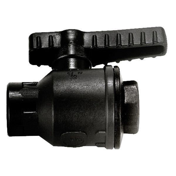 Ball valve 3/4" plastic