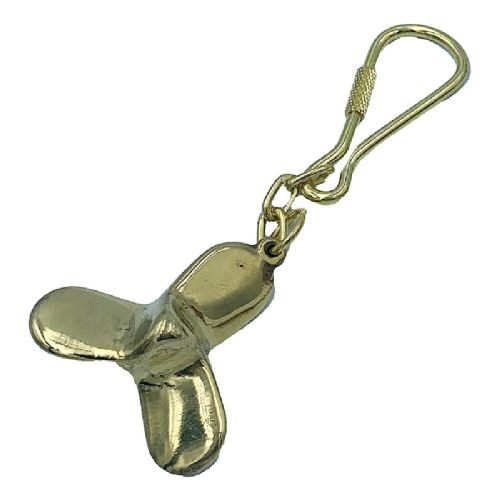 Schlüsselanhänger mit Messingpropeller