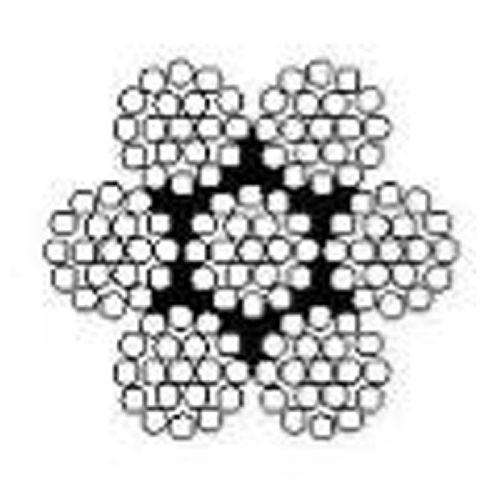 Stainless steel wire 7x19 Ø:10 mm Breaking 5793 kg