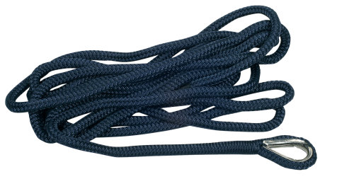 1852 mooring double braided navy with rope Ø12mm 4m