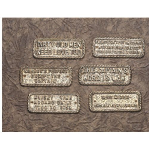 Seaworld Messingschild „Das Wort des Kapitäns ist Gesetz“