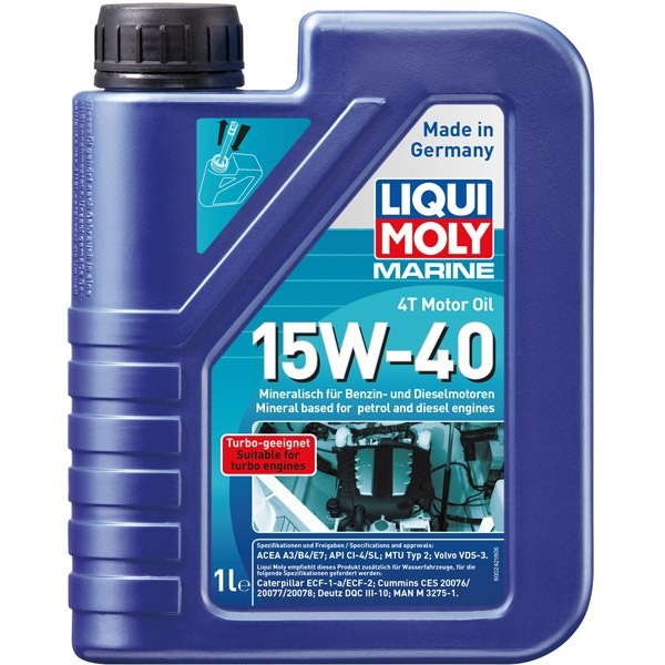 Liqui moly marine 4t engine oil 15w-40 1l