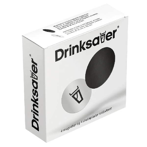 Drinksaver magnet set of 4 pieces.