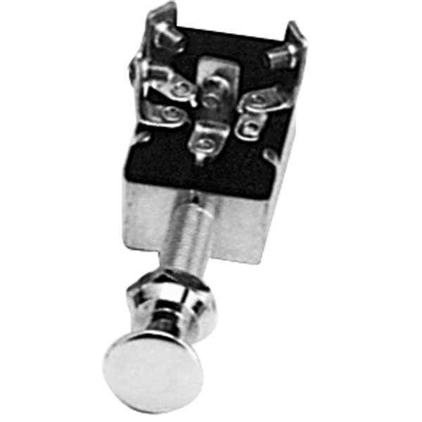 Zug-/Druckschalter (Aus/Ein/Ein), Einbauloch Ø10mm
