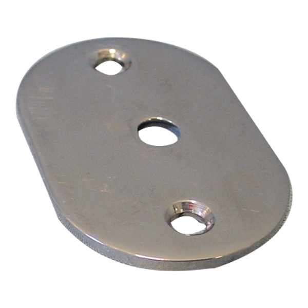 Grundplatte RF Stahl oval 64 x 42mm