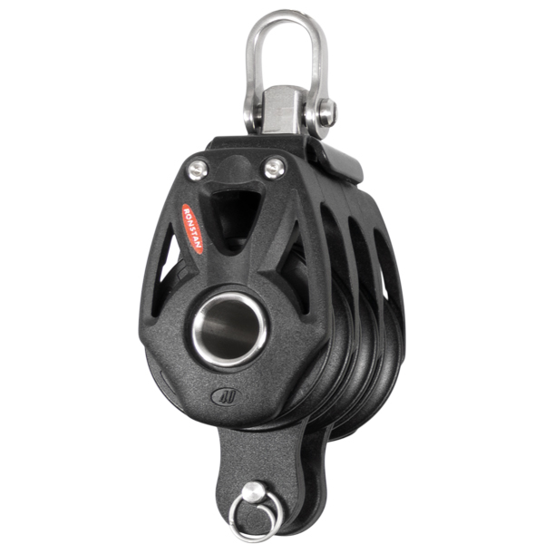 Ronstan Orbit Dreifachblock mit Schwarzweiß. Serie 40