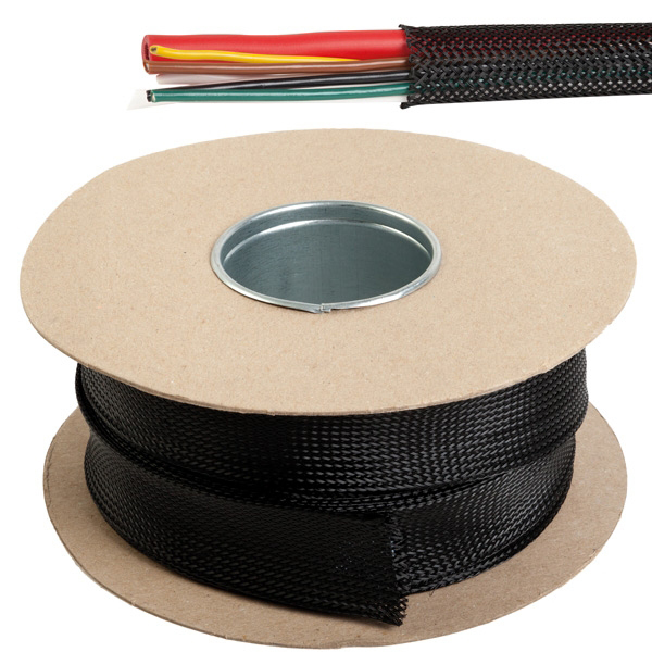 Cable protection black flexible monofilament ø28-47mm 10m