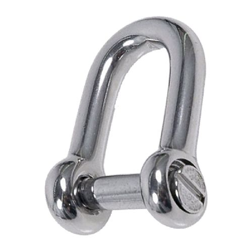 Shackle 10 mm D rf w/slotted bolt Breaking load 4100 kg 1 pc.