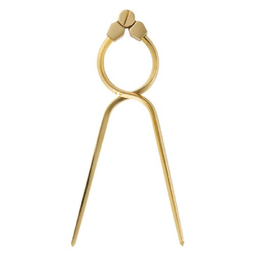 One-handed spanner polished brass L:180 mm 7"