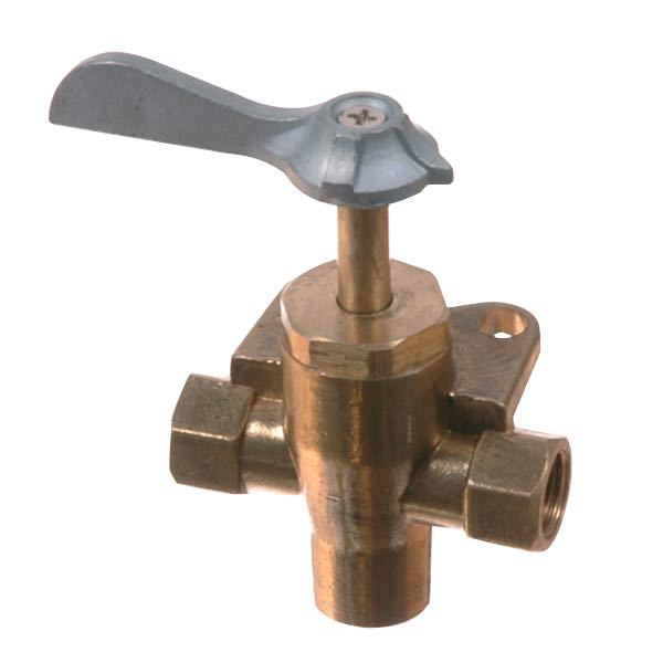 Benzinhahn 3-Wege 1/4"