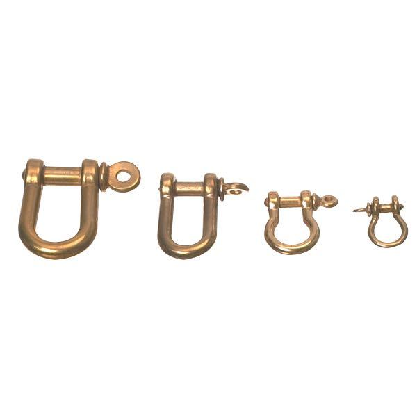 Brass d-shackle 6mm