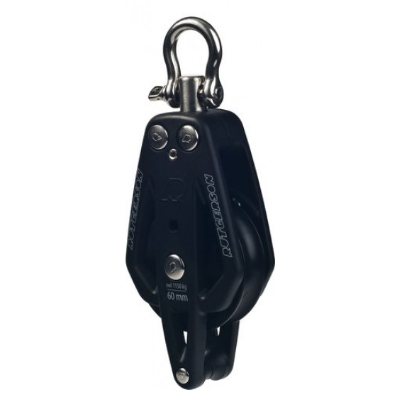 Rutgerson single block 80 mm with dog mitt