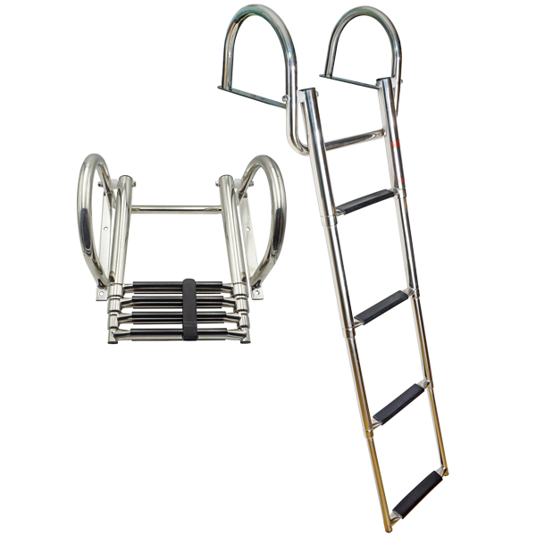Bridge ladder AISI 316 telescopic 4 steps length 115cm