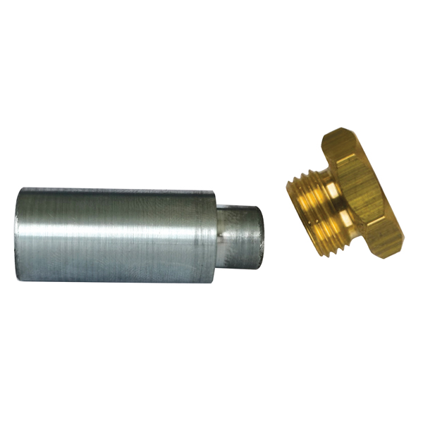 1852 Lombardini motor zinc complete zinc:L30 Ø15 nut:16x1.5