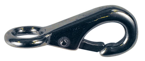 1852 Carabiner with eye stainless steel 75mm