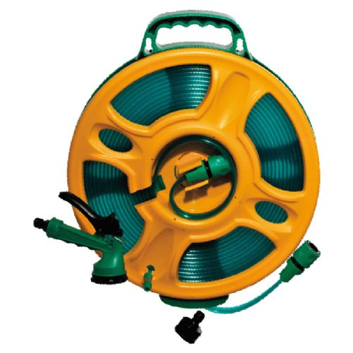 Wasserschlauch flach auf Rolle 15 mtr. Anschluss 3/4"/1"