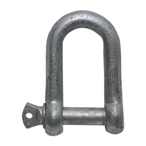 Shackle "D" w/eye bolt, glass 6 mm, breaking strength 400 kg, 2 pcs.