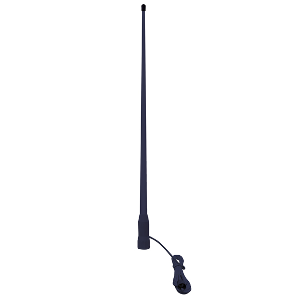 1852 VHF Motorbootantenne Schwarz 105cm, 7 m Kabel