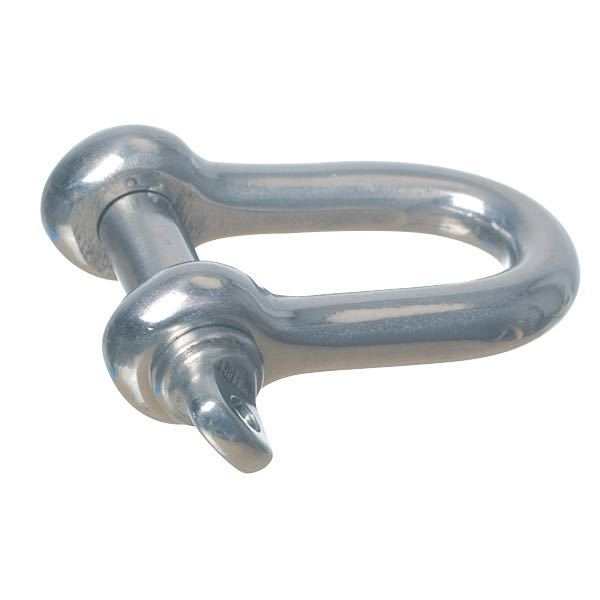 1852 Schäkel mit Flügelschraube RF Stahl 4mm