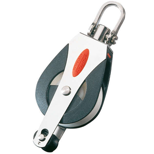 Ronstan Einzelblock mit Wirbel und Mitnehmer.
