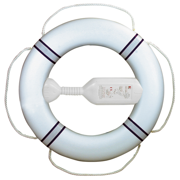 Lifebuoy white with navy reflector FP 380 without throw line
