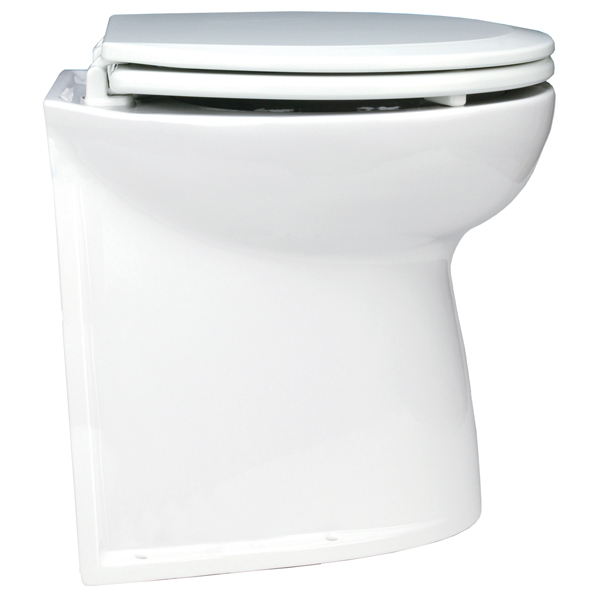 Jabsco Deluxe 14" gerade Rückseite 12 V Salzwasser mit Soft-Close