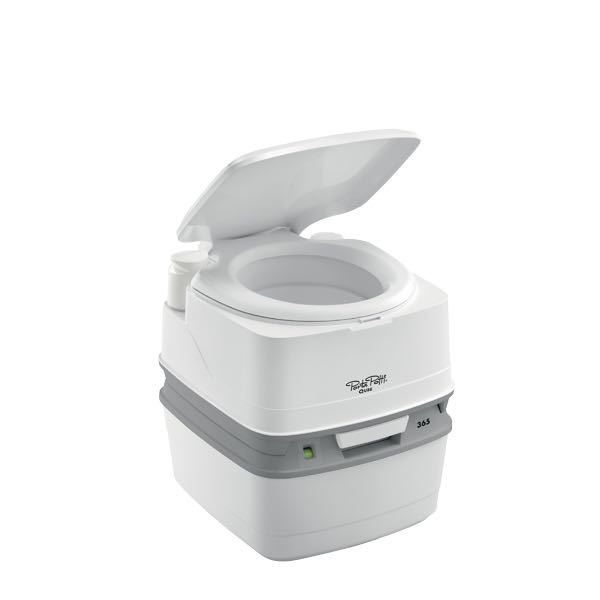 Porta Potti Toilette Qube 335 weiß mit Türbeschlag