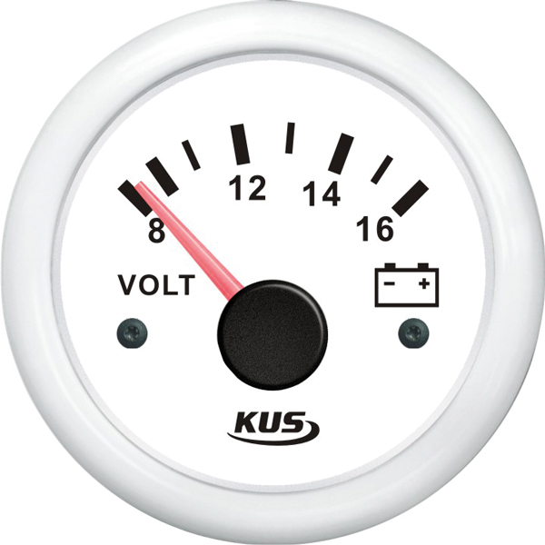 Kus voltmeter white 12v