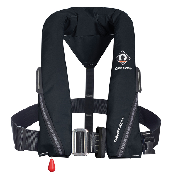 Crewsaver Crewfit 165N Sport Schwarz mit weichem D-Ring
