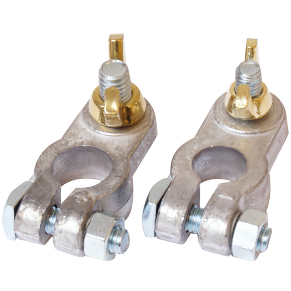 Battery terminal lug with wing nut 1 set