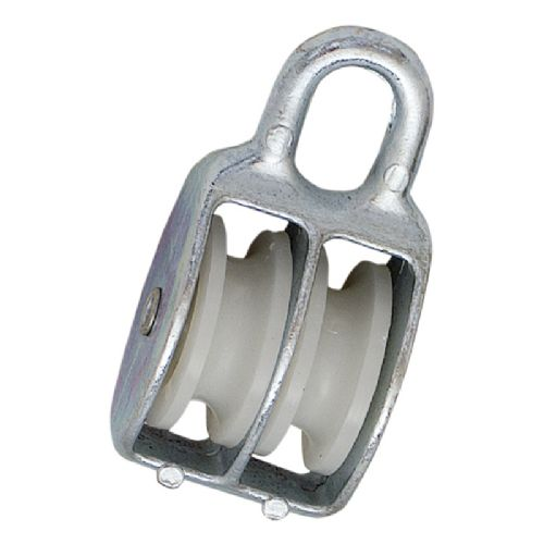 40 mm Blok glv. m/øje 2-sk. f/10 mm tov Brud 1000 kg 1 stk.