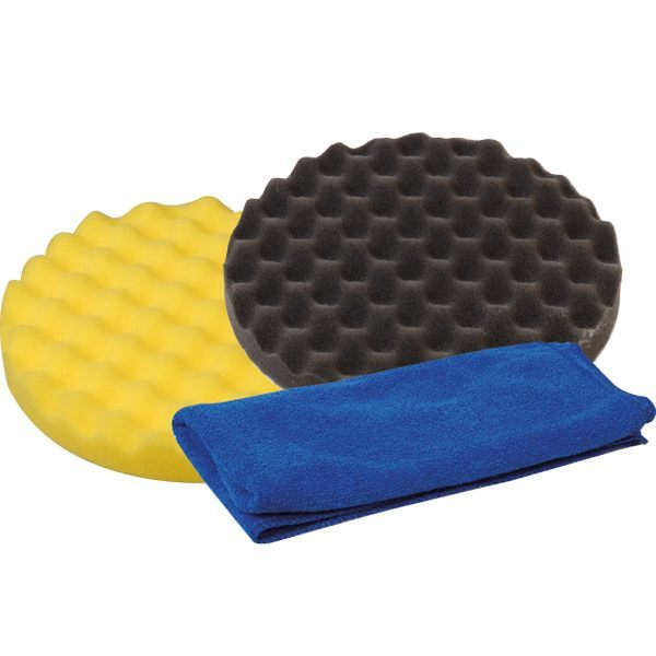 1852 polishing kit, rubbing & wax pad + microfiber cloth