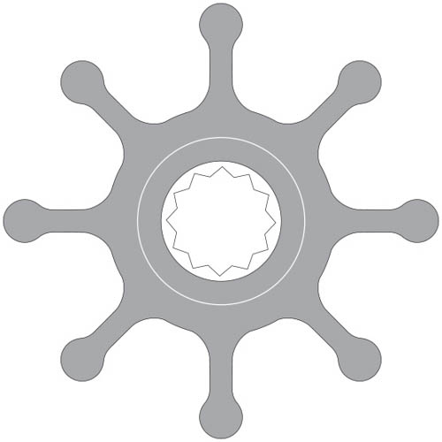 Johnson Impeller 09-1028B w. THREAD