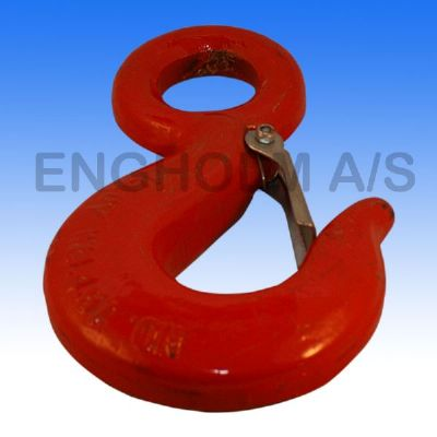 Lasthaken m. Öse und Sparren Kl8 Tragkraft 3,0t 10mm Kette L:160mm