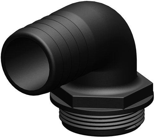 Trudesign Aquavalve hose connector black 90° 1 1/2" 38mm