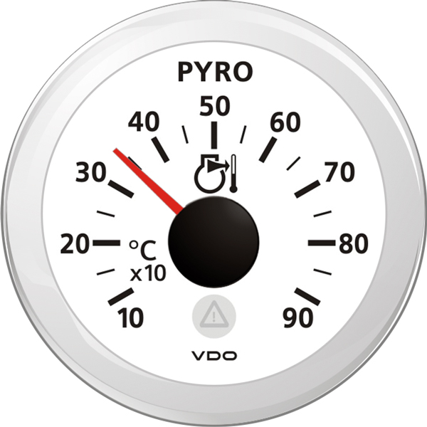 Vdo exhaust temp. white ø52mm