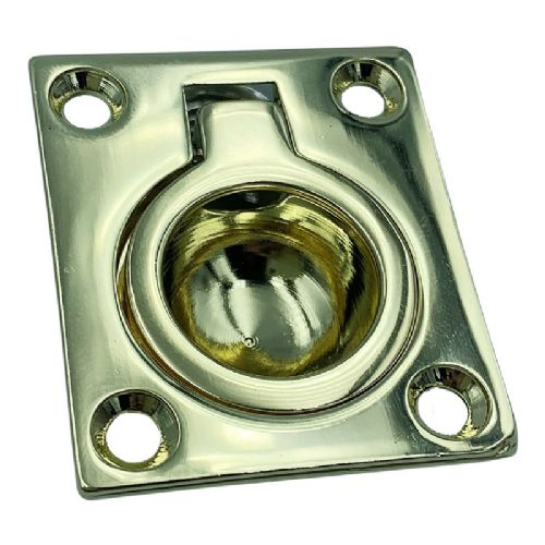 Door fitting brass 38 x 44 mm