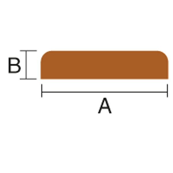 Roca Kante Teak 19x7x2000mm