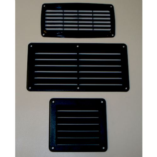 Lüftungsgitter ABS-Kunststoff schwarz B: 140 x L: 125 mm