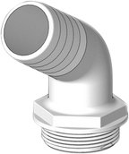 Trudesign Aquavalve hose connector white 120° 1 1/2" 38mm
