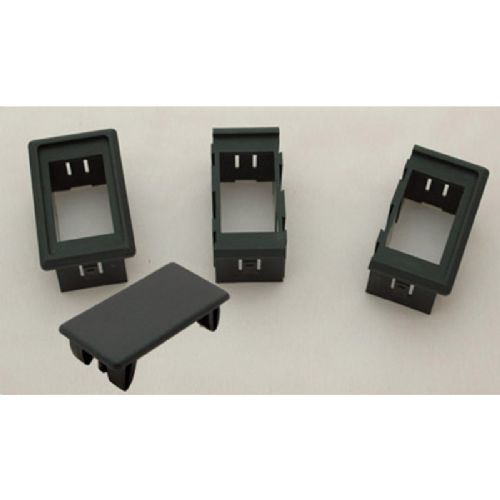 Endplatte für Knopf, schwarzes Nylon